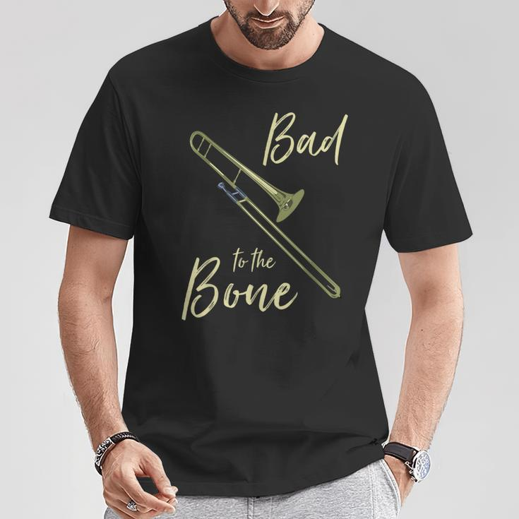 Bad To The Trombone Wind Instrument ShortyT-Shirt Unique Gifts