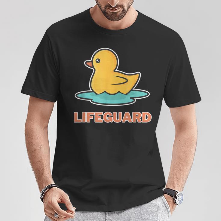 Bademeister Lifeguard Poolboy Life Float T-Shirt Lustige Geschenke