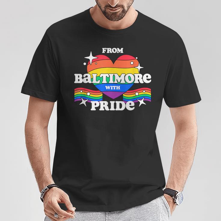 From Baltimore With Pride Lgbtq Gay Lgbt Homosexual T-Shirt Unique Gifts