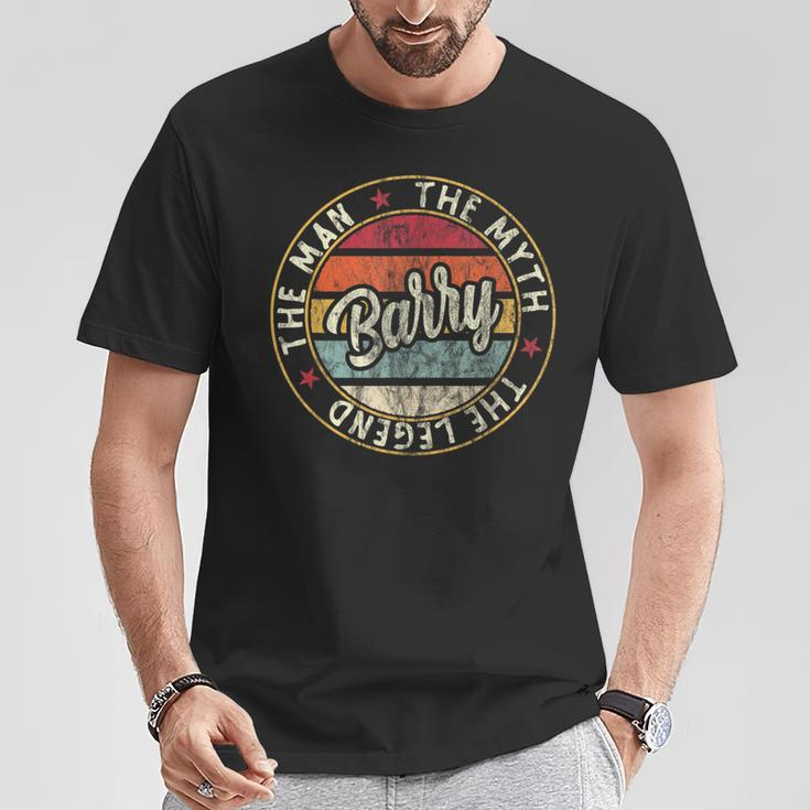 Barry The Man The Myth The Legend First Name Barry T-Shirt Personalized Gifts