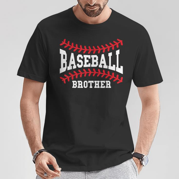 Baseball Brother Laces Little League Big Bro Matching Family T-Shirt Unique Gifts