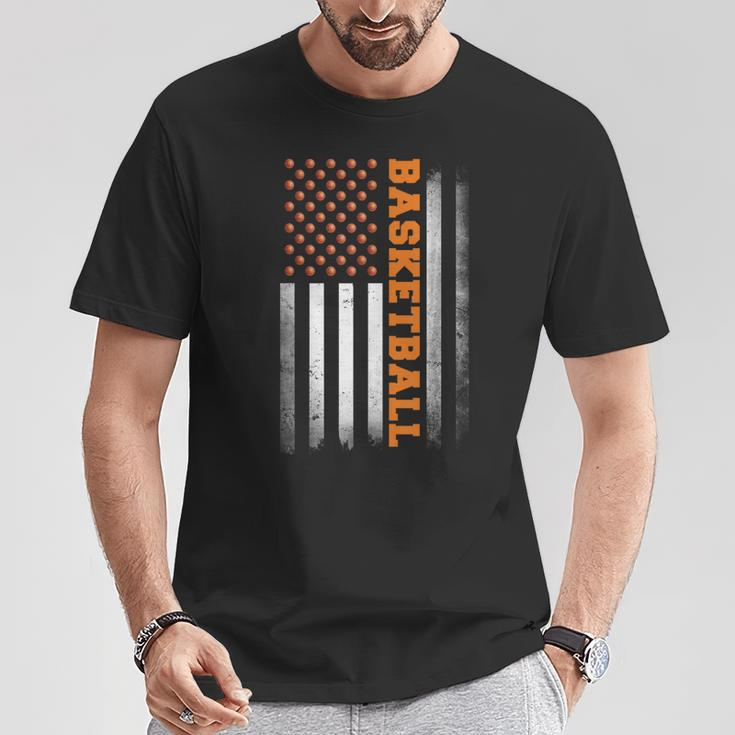 Basketball Usa Us Flag Basketball Boys T-Shirt Personalized Gifts