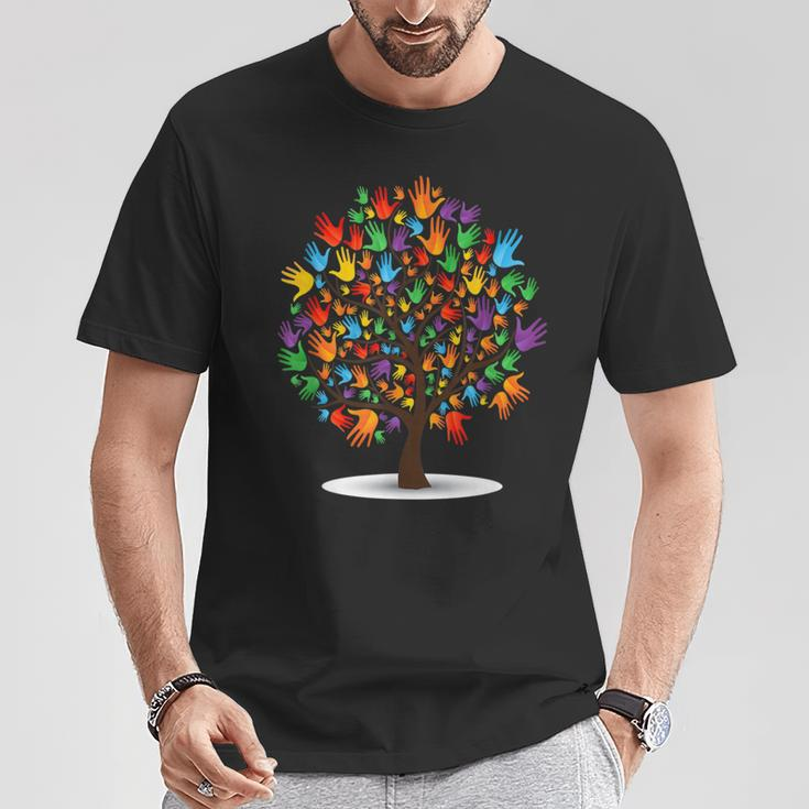 Baum Des Lebens Krone Wald Liebe Bäume Black T-Shirt Lustige Geschenke