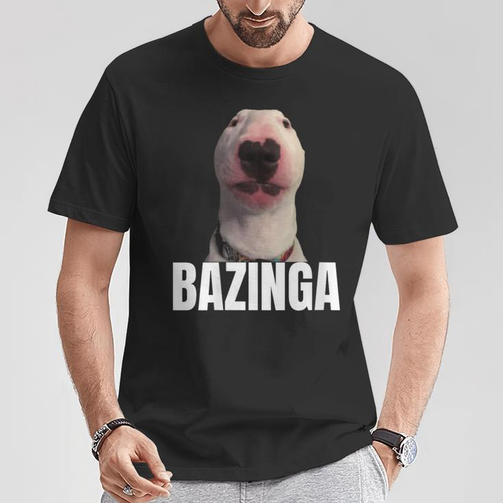 Bazinga Cringe Meme Dog Genz Trendy Nager Slang T-Shirt Unique Gifts