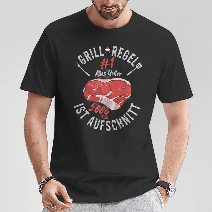 Bbq Griller Alles Unter 500 G Ist Aufschnitt T-Shirt Lustige Geschenke