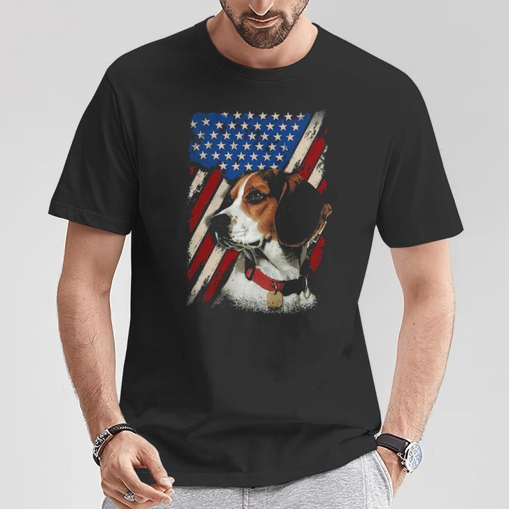 Beagle American Flag Bandana Patriotic 4Th Of July T-Shirt Unique Gifts