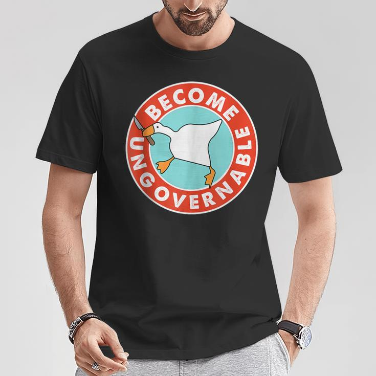 Become Ungovernable Goose Meme For Woman T-Shirt Unique Gifts
