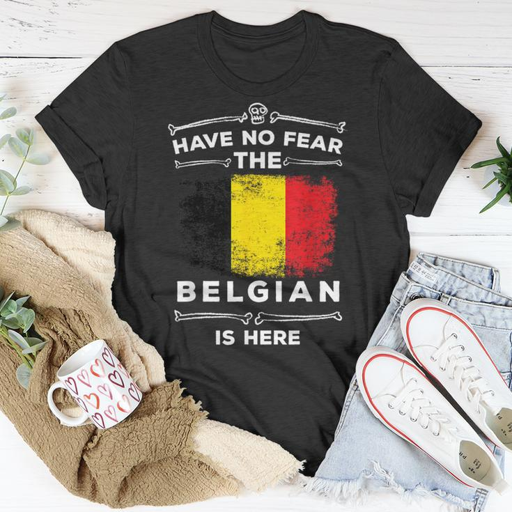 BelgiumHave No Fear Belgian Is Here Belgie Roots T-Shirt Unique Gifts