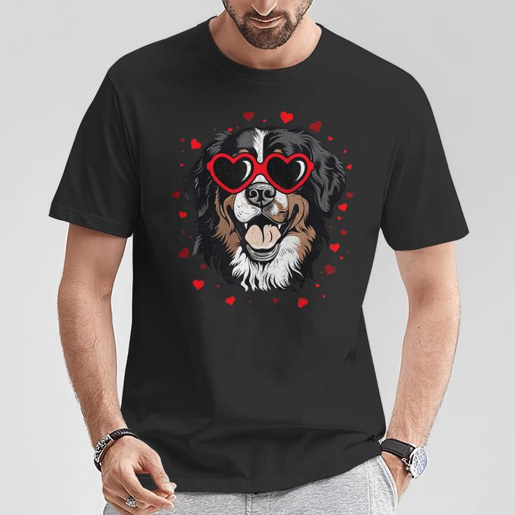 Bernese Mountain Valentine Heart Cute Dog Lovers T-Shirt Unique Gifts