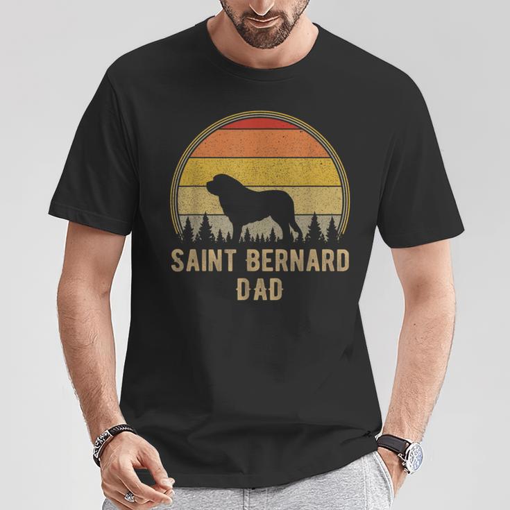 Bernhardiner Hund Papaintage Bernhardiner Liebhaber T-Shirt Lustige Geschenke