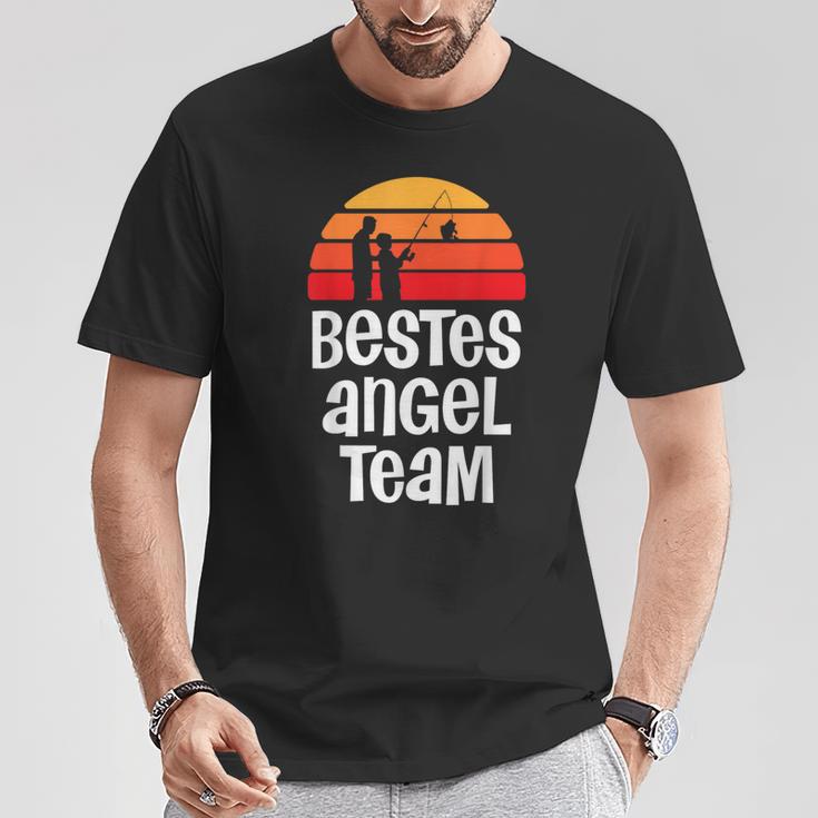 Best Angel Team For Angler Dad And Son Partner Look T-Shirt Lustige Geschenke