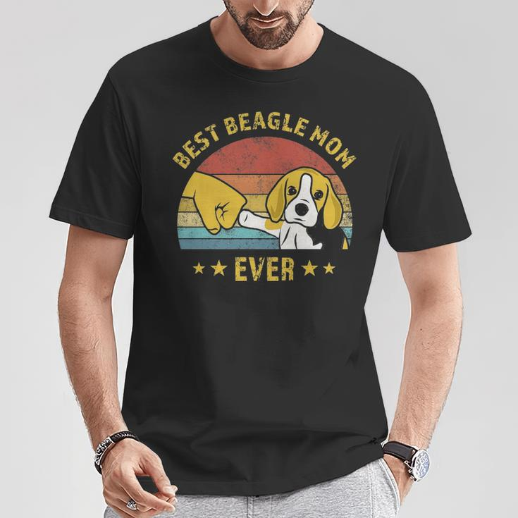 Best Beagle Mom Ever Retro Vintage Puppy Lover T-Shirt Unique Gifts