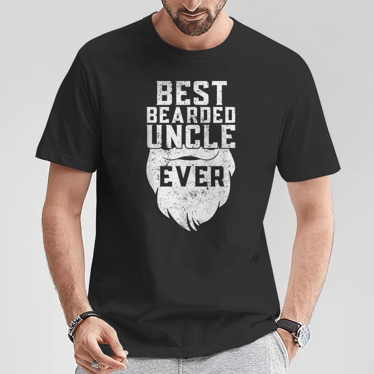 Best Bearded Uncle Ever Father's Day Facial Hair T-Shirt Unique Gifts