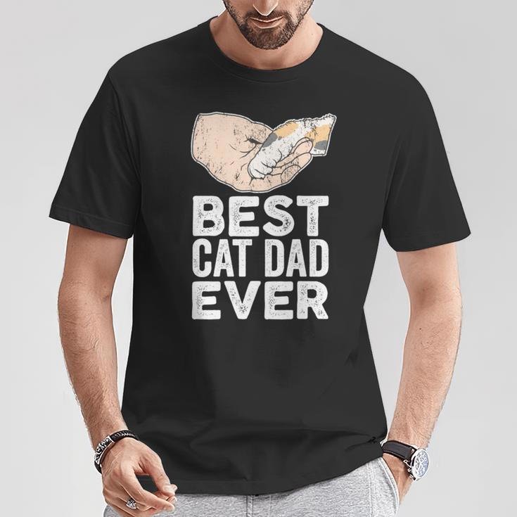 Best Cat Dad Ever Kätzchen Papa Geschenk T-Shirt Lustige Geschenke