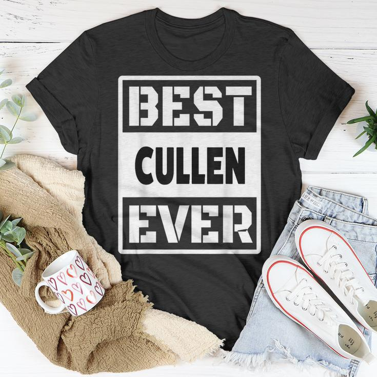 Best Cullen Ever Custom Family Name T-Shirt Funny Gifts