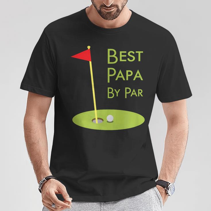 Best Dad By Paratertagsgeschenk Für Papa-Golfer T-Shirt Lustige Geschenke