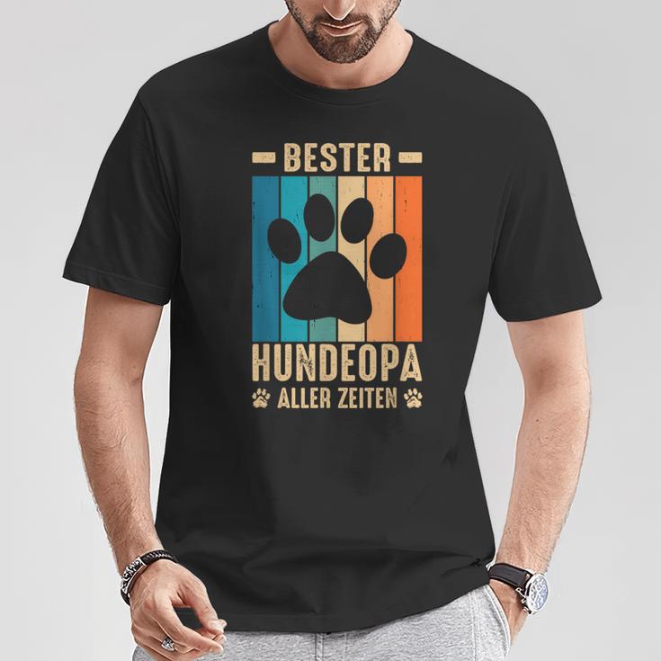 Best Dog Grandpa Of All Times T-Shirt Lustige Geschenke