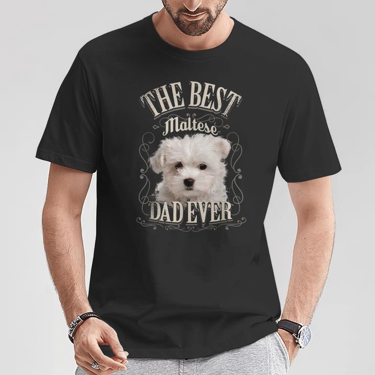 Best Maltese Dad All Maltese Dog intage T-Shirt Lustige Geschenke