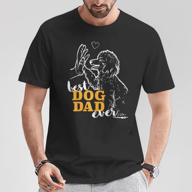 Best Poodle Papa Poodle T-Shirt Lustige Geschenke