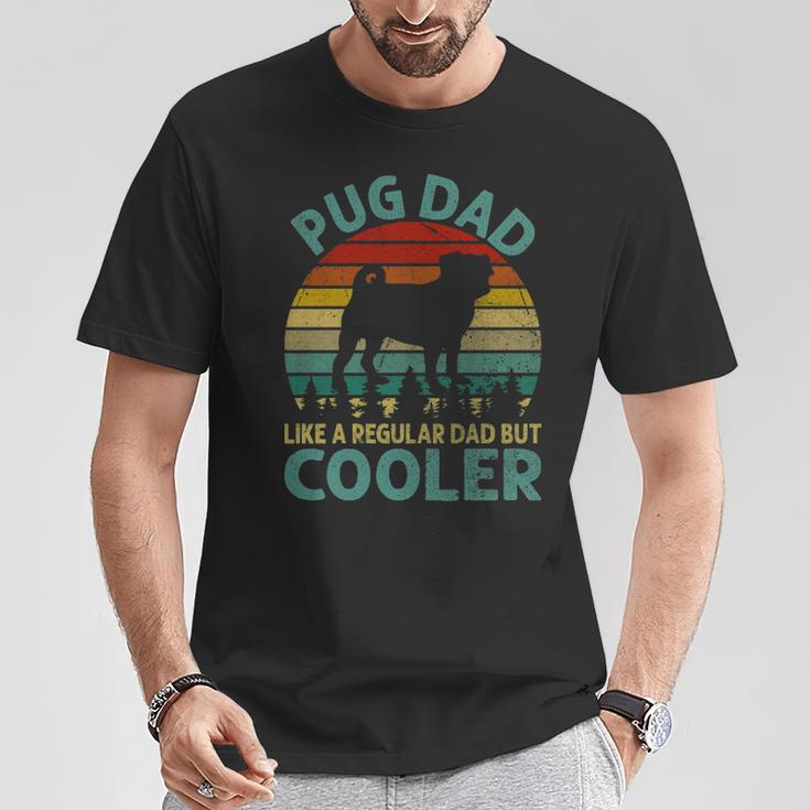 Best Pug Cooler Dad Ever Dog Animal Lovers Walker Cute T-Shirt Unique Gifts