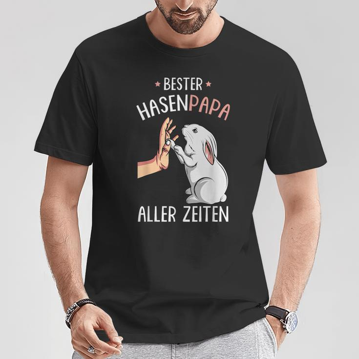 Bester Hasen Papa Aller Zeiten T-Shirt, Lustiges Schwarz Tee Lustige Geschenke