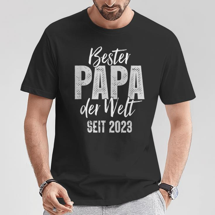 Bester Papa Der Welt Since 2023 T-Shirt Lustige Geschenke