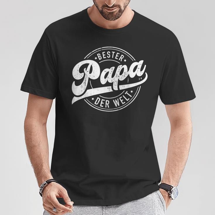 Bester Papa Der Welt Fürater Zumatertag Oder Geburtstag T-Shirt Lustige Geschenke