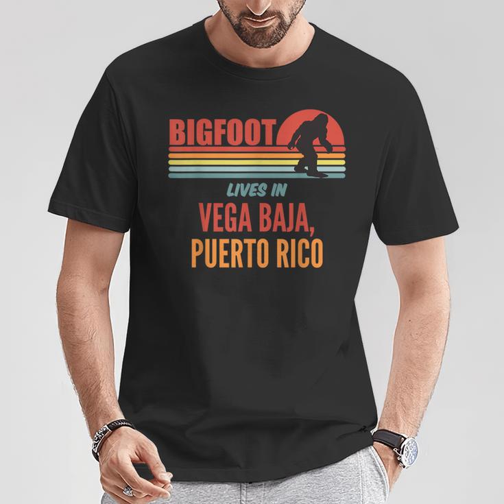 Bigfoot Sighting In Vega Baja Puerto Rico T-Shirt Unique Gifts