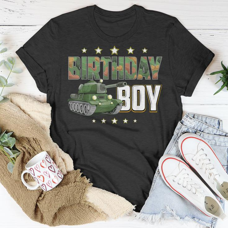 Birthday Boy Army Soldier Birthday Military Themed Camo T-Shirt Unique Gifts