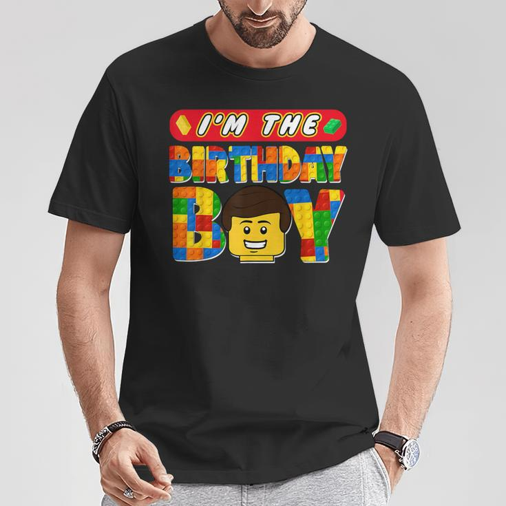 Im The Birthday Boy Building Brick Family Matching T-Shirt Funny Gifts