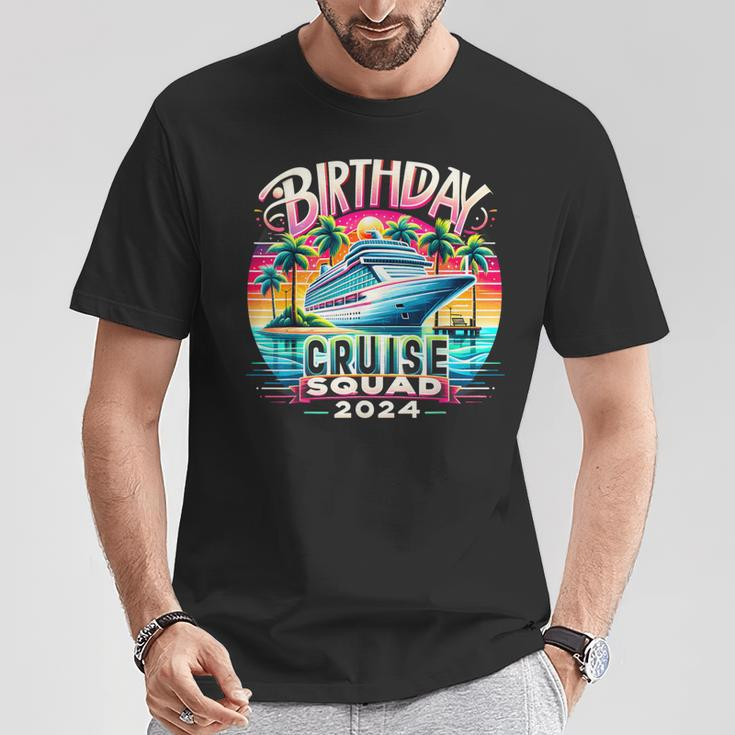 Birthday Cruise Squad 2024 Birthday Party Cruise Squad T-Shirt Unique Gifts