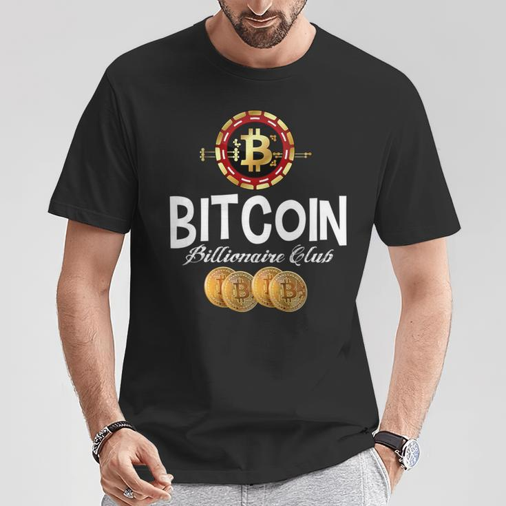 Bitcoin Billionaire Club Cryptocurrency Investors T-Shirt Unique Gifts