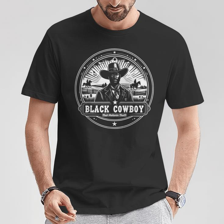 Black Cowboy African American History Afro Black Cowboy T-Shirt Personalized Gifts