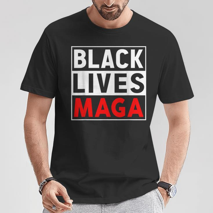 Black Lives Maga Apparel For Support Trump 2024 T-Shirt Unique Gifts