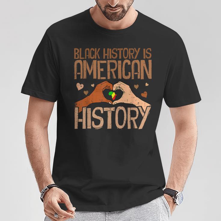 Black History Is American History African Pride Month T-Shirt Unique Gifts