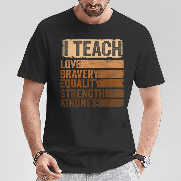 Black History Month Apparel I Teach Black History Teacher T-Shirt Unique Gifts