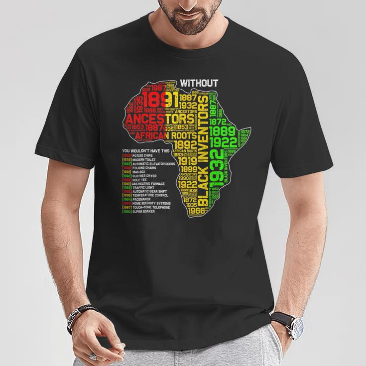 Black History Month History Of Forgotten Black Inventors T-Shirt Personalized Gifts