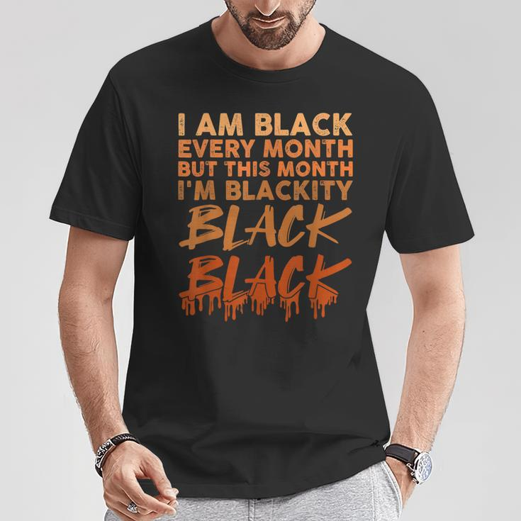 Blackity Black Every Month Black History Bhm African Women T-Shirt Personalized Gifts