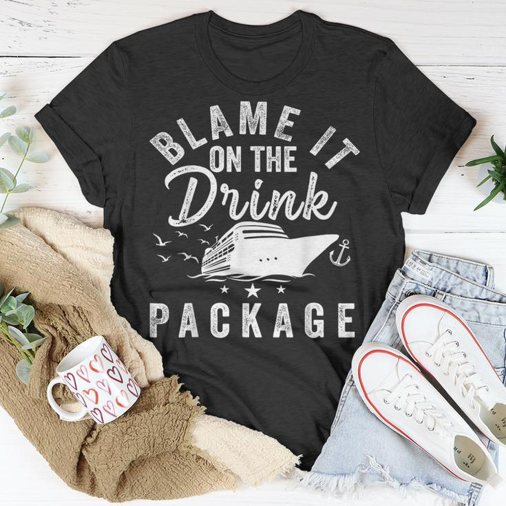 Blame It On The Drink Package T-Shirt Funny Gifts