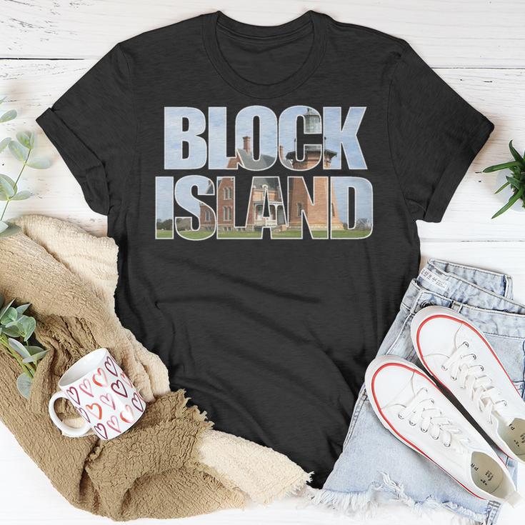 Block Island Lighthouse Souvenir Rhode Island Beach Keepsake T-Shirt Unique Gifts