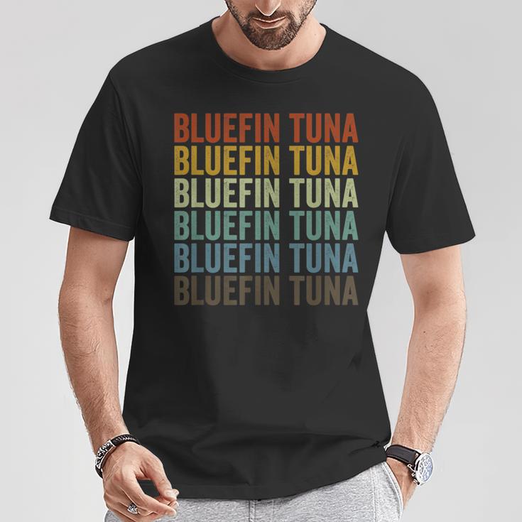 Bluefin Thunfisch Retro T-Shirt Lustige Geschenke