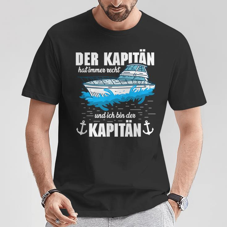 Boat Der Kapitän Hat Immer Right T-Shirt Lustige Geschenke