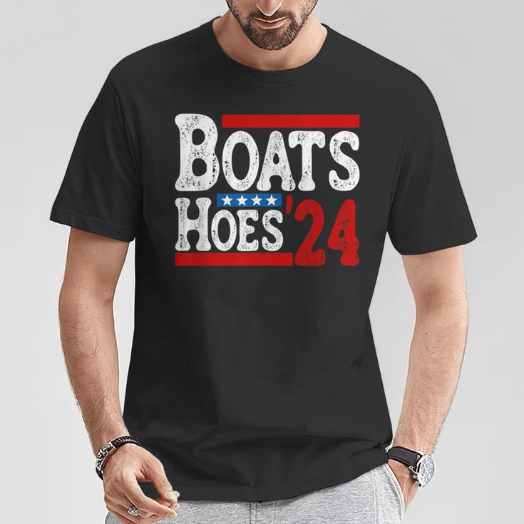Boats & Hoes 24 Vintage Logo For Your Step Brothers T-Shirt Funny Gifts