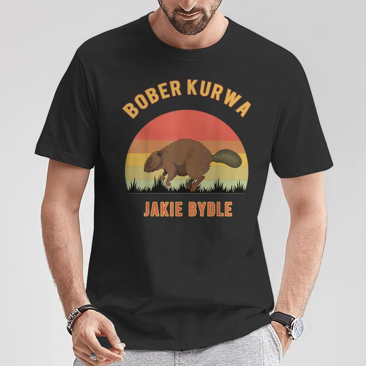 Bober Kurwa Polish Meme Beaver Kurwa Bober T-Shirt Lustige Geschenke