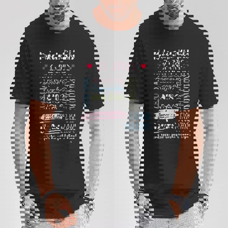 Bodas De Roble 21 Años Aniversario De Boda Regalo Camiseta unisex Regalos divertidos
