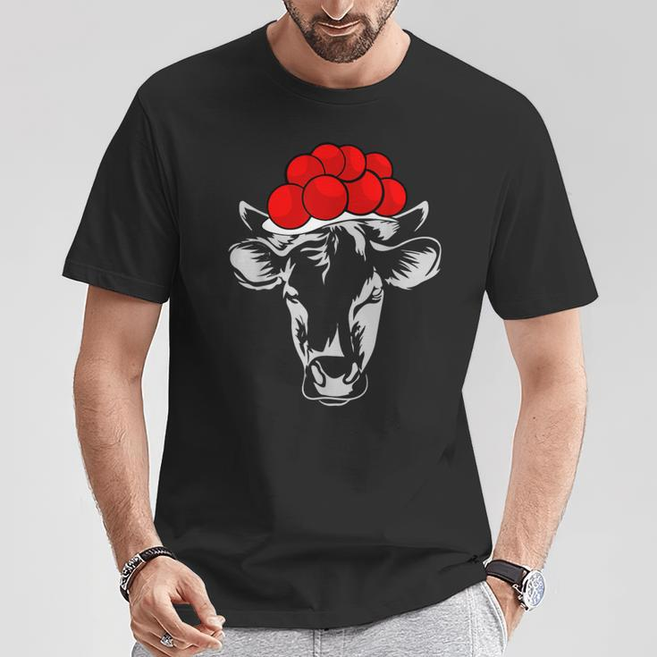 Bollenhut Kuh Heimat Schwarzwald Forest Rind T-Shirt Lustige Geschenke
