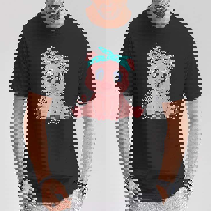 Bonito Pañuelo De Cerdo Divertido Amantes De Los Cerditos Camiseta unisex Regalos divertidos