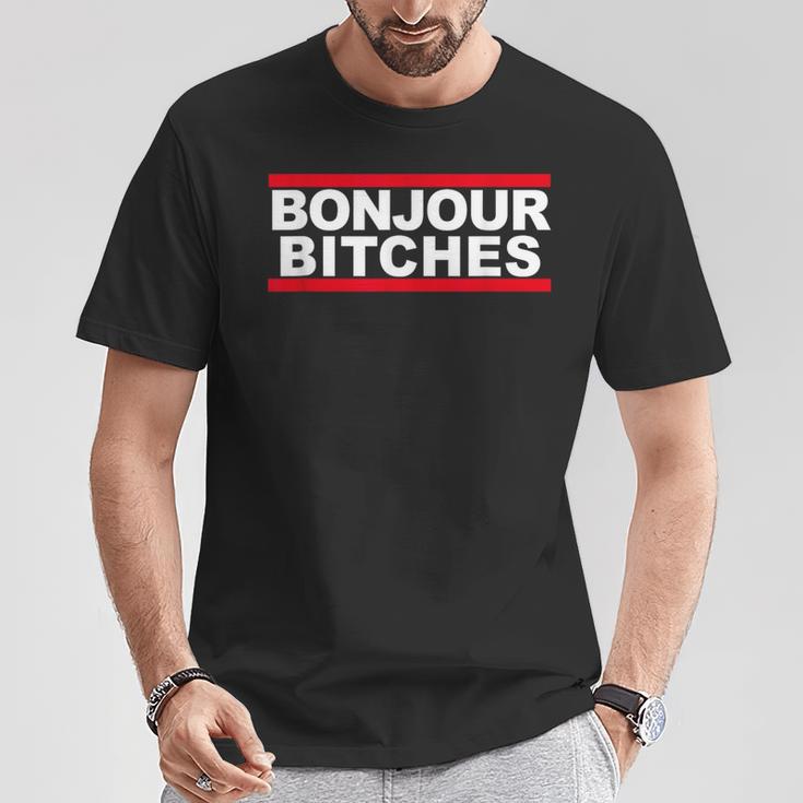 Bonjour Bitches T-Shirt Lustige Geschenke