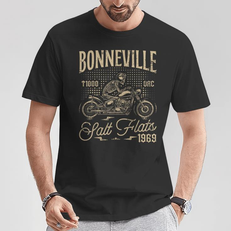 Bonneville Salt Flats Motorcycle Racing Vintage Biker T-Shirt Unique Gifts