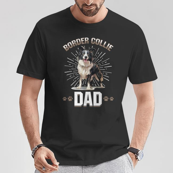 Border Collie Hund – Border Collie Dad T-Shirt Lustige Geschenke